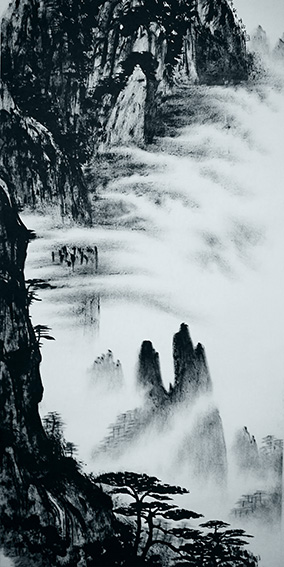 方勇作品《黄山剪刀峰》.jpg
