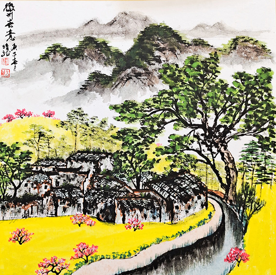 方勇作品《徽州春意》.jpg