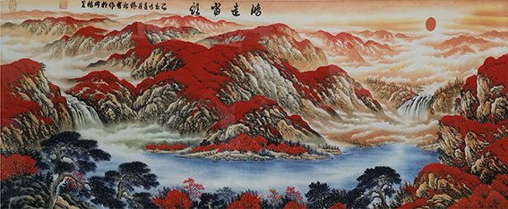 徐根有国画作品《鸿运当头》.jpg