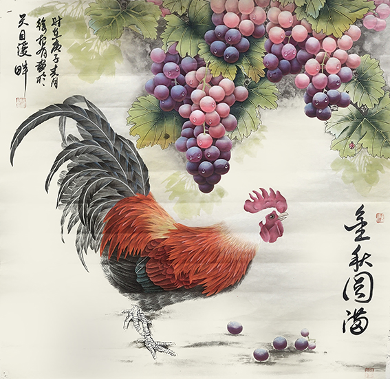 徐根有国画作品《金秋圆满》.jpg