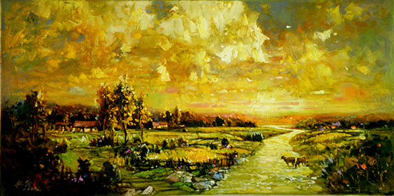 苏延龄作品《浅滩》规格：118x60cm.jpg