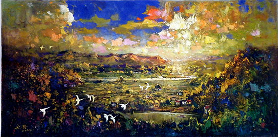 苏延龄作品《思乡曲》规格：118x59cm.jpg