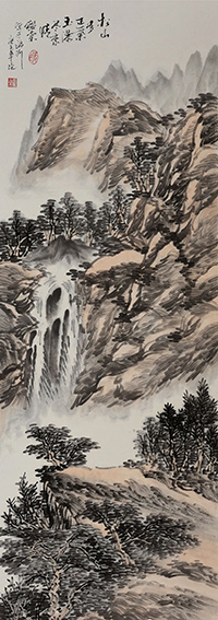 冯鉴棠作品14《松山多正气  玉瀑尽豪情》之一.jpg