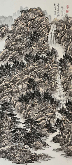 冯鉴棠作品15《松山多正气  玉瀑尽豪情》之二.jpg