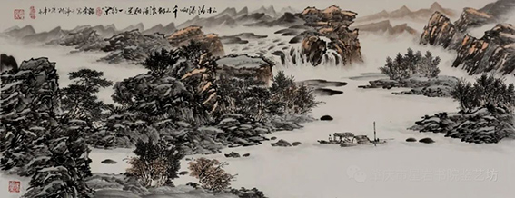 冯鉴棠作品19《松涛瀑响千山韵》.jpg