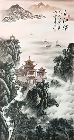 洪景建作品17《岳阳楼》.jpg