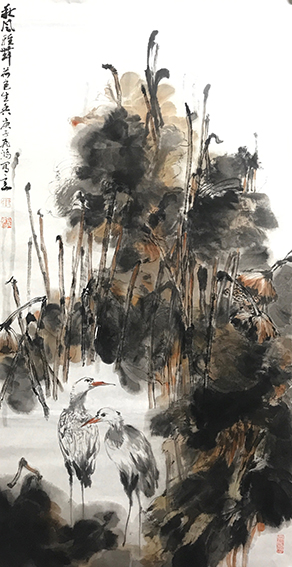 许飞鸿作品2《秋风轻舞 荷色生香》.jpg