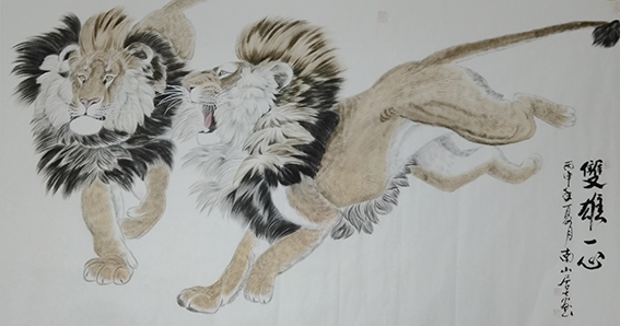 单耀宗作品15《双雄一心》.jpg
