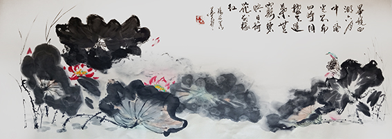 赵文生作品 《毕竟西湖六月中》.JPG