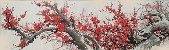 侯跃清作品9《勃勃生机》240x70cm 2020年.jpg