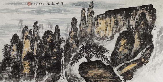 胡兴书作品8《云峰松声》.jpg