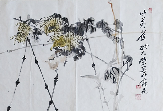 林猷荣作品7《竹菊雀》.jpg