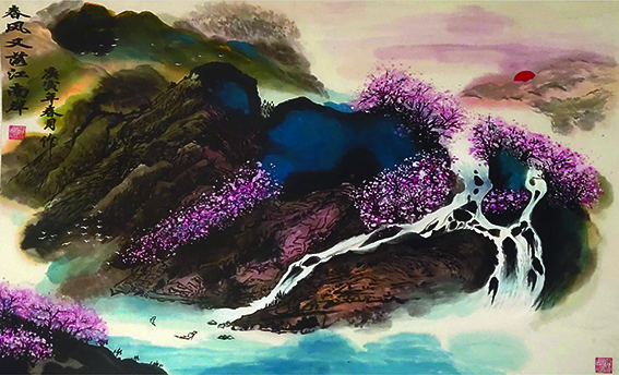 徐根有国画作品《春风又落江南岸》.jpg