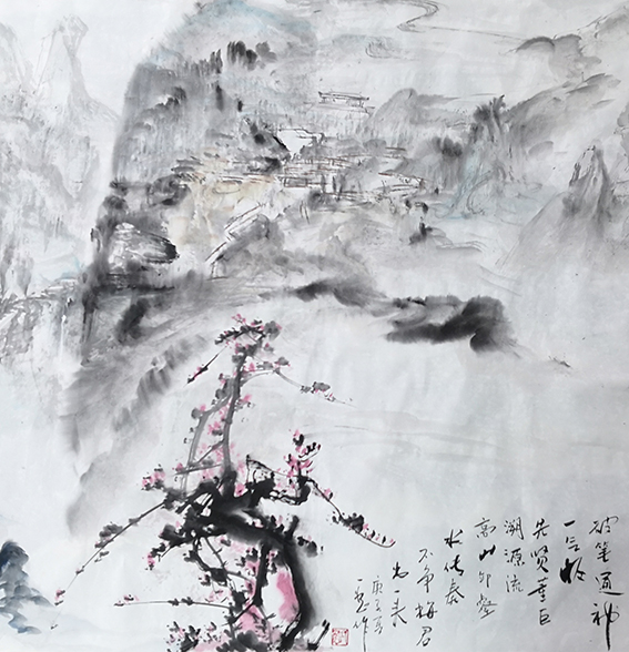 9杜一恕作品 《不争梅图》.jpg