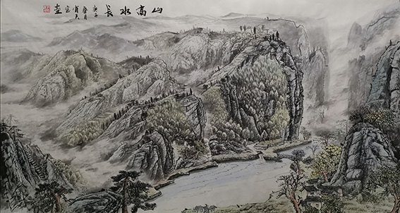 肖天宝作品 《山高水长》.jpg