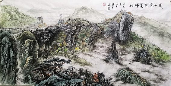 肖天宝作品 《武功绝顶览群山》.jpg