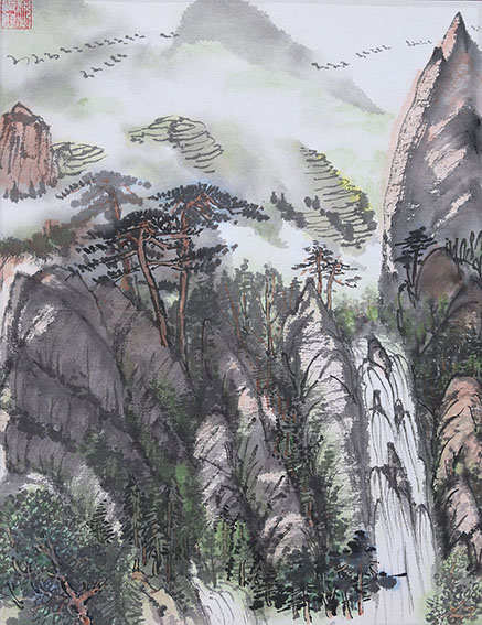 祝光鸿作品《云雾山泉》.JPG