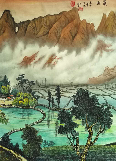 胡德康作品7《晨曲》70x110cm 画于2019年11月.jpg