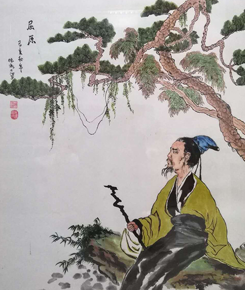 胡德康作品8《屈原》70×86cm 画于2019年.jpg