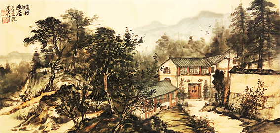 杨荣平作品《溪村幽居》.jpg