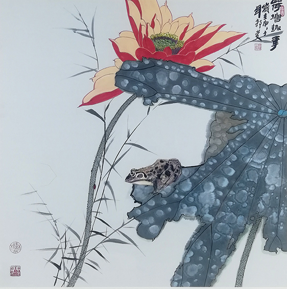 郭庆作品《荷塘趣事》.jpg