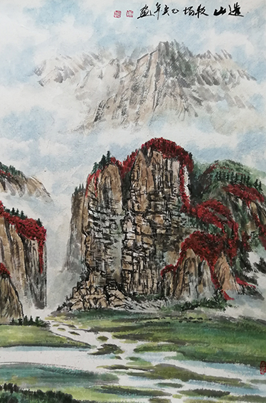 康学农作品5《迭山牧场》.jpg