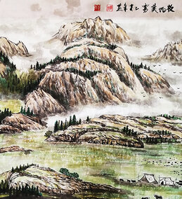 康学农作品16《牧场晨雾》.jpg