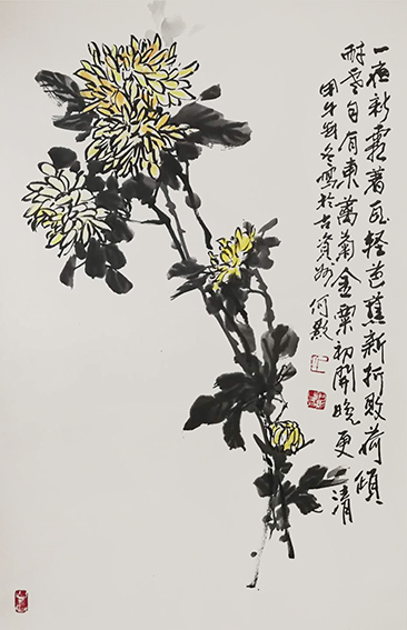 何影作品5《菊》68cm×45cm.jpg