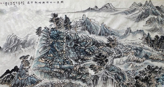 刘涛作品3 《问道小北顶 群峰飘芳逸》.JPG
