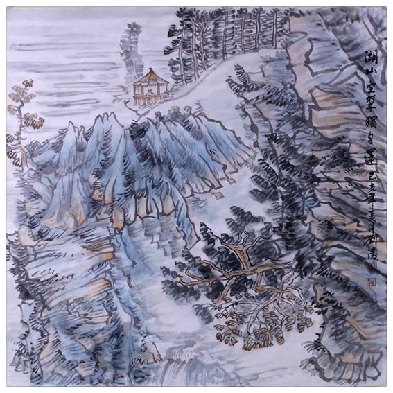 刘涛作品5 《湖山空翠独自还》.JPG