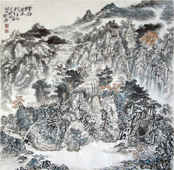 刘涛作品8 《烟雨遇太行》.JPG
