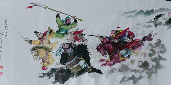 任正行作品9《三英战吕布》.jpg