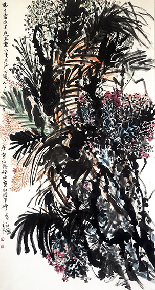 道金平作品《佛在灵山莫远求》规格：97cmx180cm 创作年代：2018年.jpg