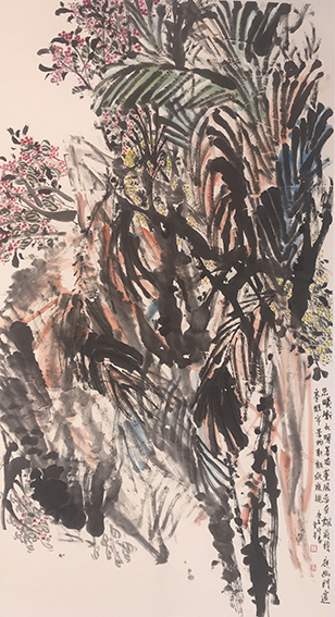 道金平作品《景物轩豁欣窥觇》规格：97cmx180cm  创作年代：2020年.jpg