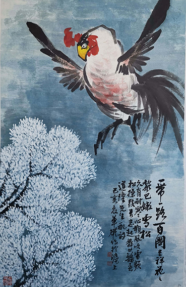 杨华耀作品 《一带一路百国吉祥花之黎巴嫩雪松》.jpg