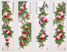 9刘乃忠作品《福禄寿喜四条屏》.jpg