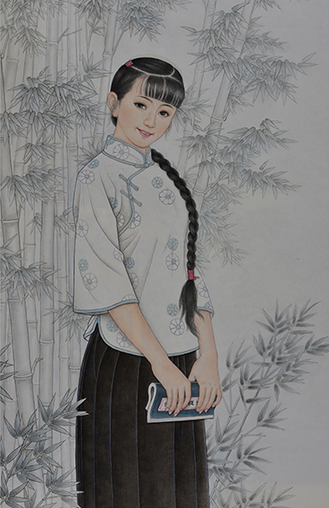 肖耀彩作品5《青竹》2013年.JPG