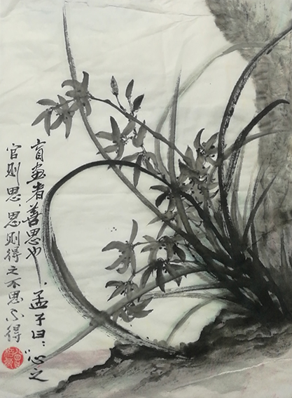 曾柏良作品《盲画君子兰》.jpg