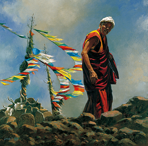 徐俊卿作品《天宇》规格：90cmx90cm 创作年代：2006.7.jpg