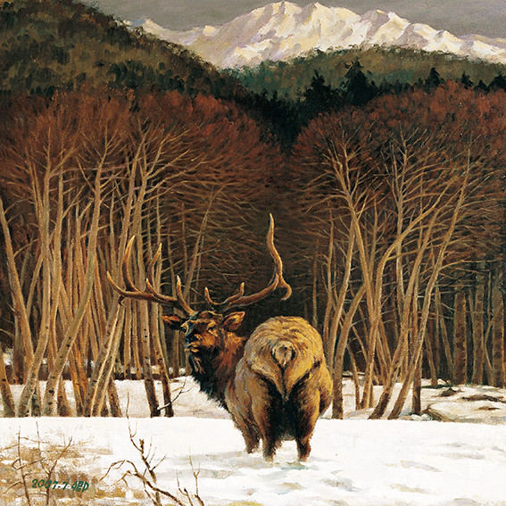 徐俊卿作品《雪晨》规格：80cmx80cm 创作年代：2007.7.jpg