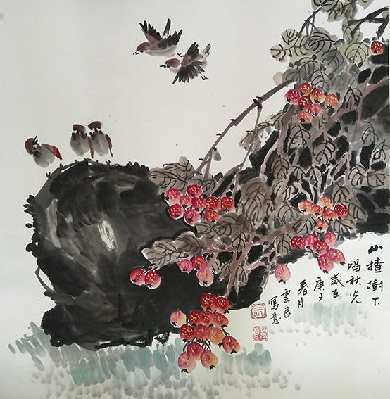 王云良作品6《山楂树下唱秋光》.jpg
