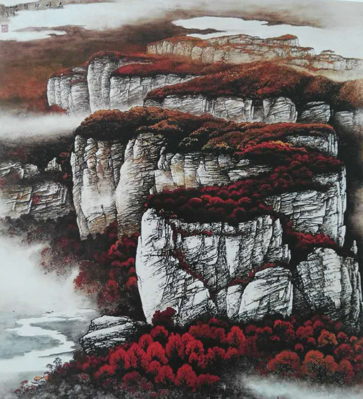 吕程远作品7《大嶂神韵》95cmX86cm 2010年.jpg