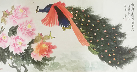 耿跃军作品1《狂舞迷赏国色香》.jpg