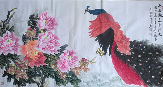 耿跃军作品2《花香飘远贵宾来》.jpg