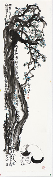 苏凤智作品4《踵侣烟霞》规格：180X48cm.jpg