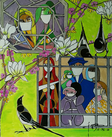 冯千野作品3《渴望》 48X59cm  2020年.jpg
