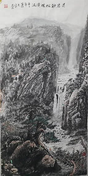 肖天宝作品《灵岩劲松观溪流》.jpg