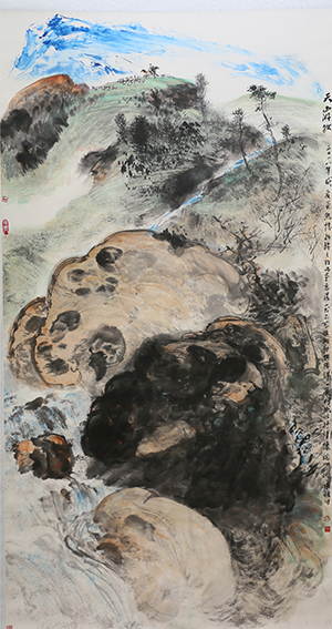 梁桂才作品  《天山游牧》.jpg