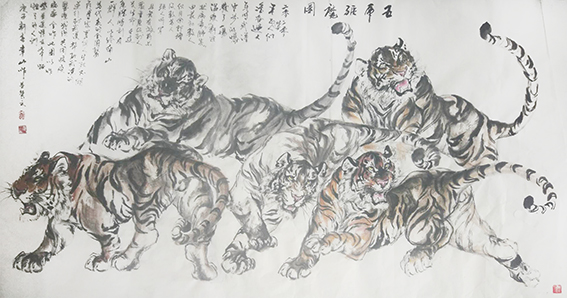 熊幸山作品9《五虎驱魔图》.jpg