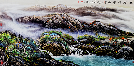 安茂水 国画作品4《幽谷龙潭图》.jpg